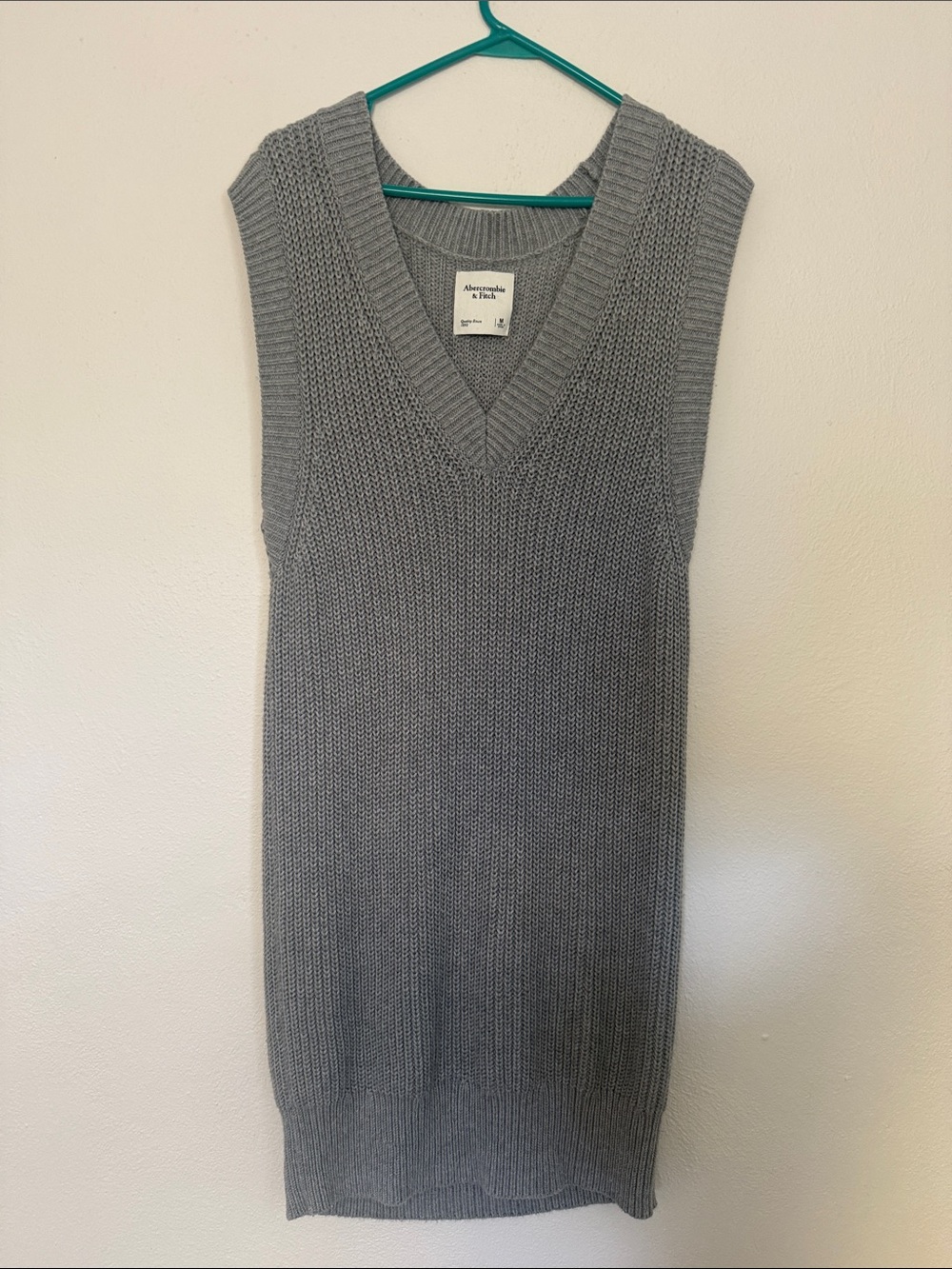 Abercrombie & Fitch Light Gray Sweater Dress
